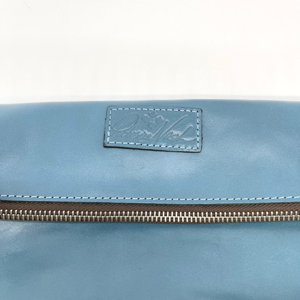 Patricia Nash Valerie Foldover Wristlet Clutch Blue Leather Minimalist Boho Chic - Picture 3 of 16